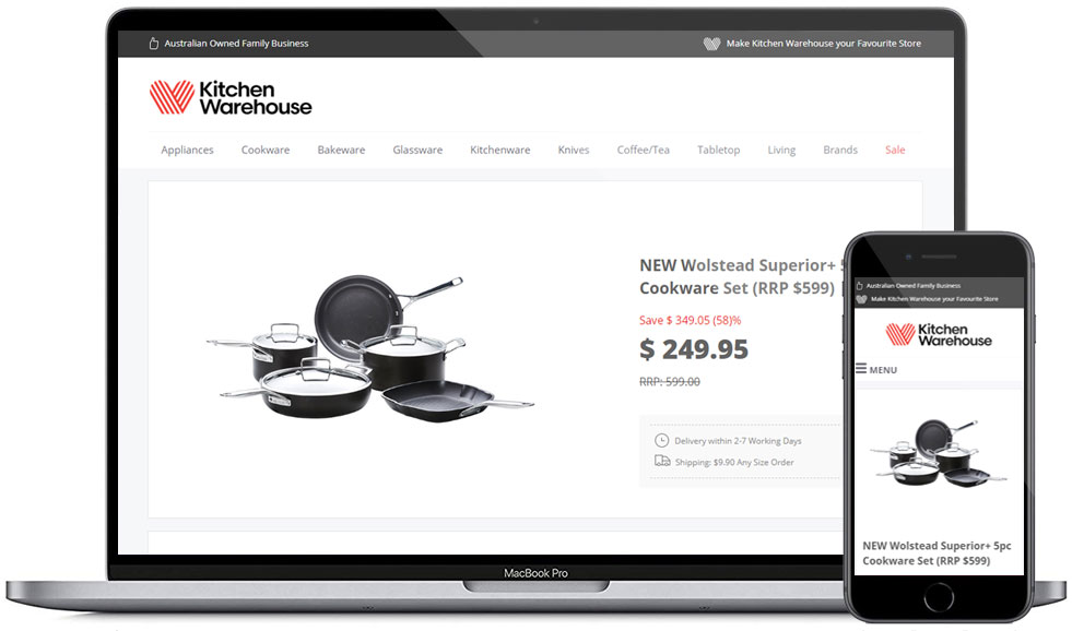 Kitchen Warehouse eBay Template Design