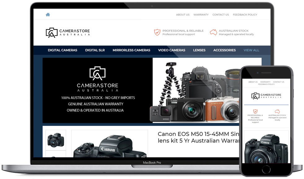 Camera Store eBay Template Design